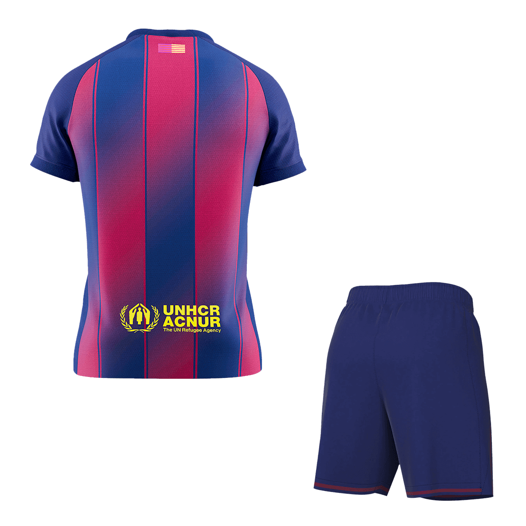 Men's Barcelona 2025/26 Home Soccer Jersey Kit [PREMIUM]