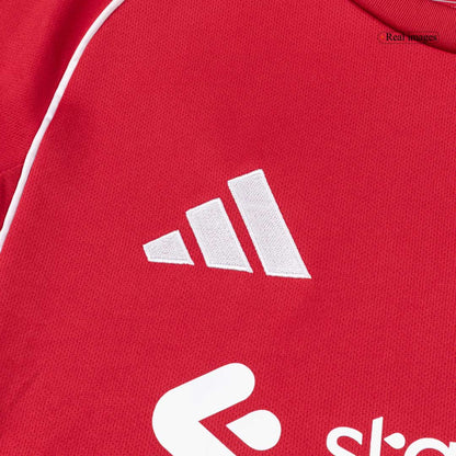 Men's Liverpool 2025/26 Home Long Sleeve Soccer Jersey