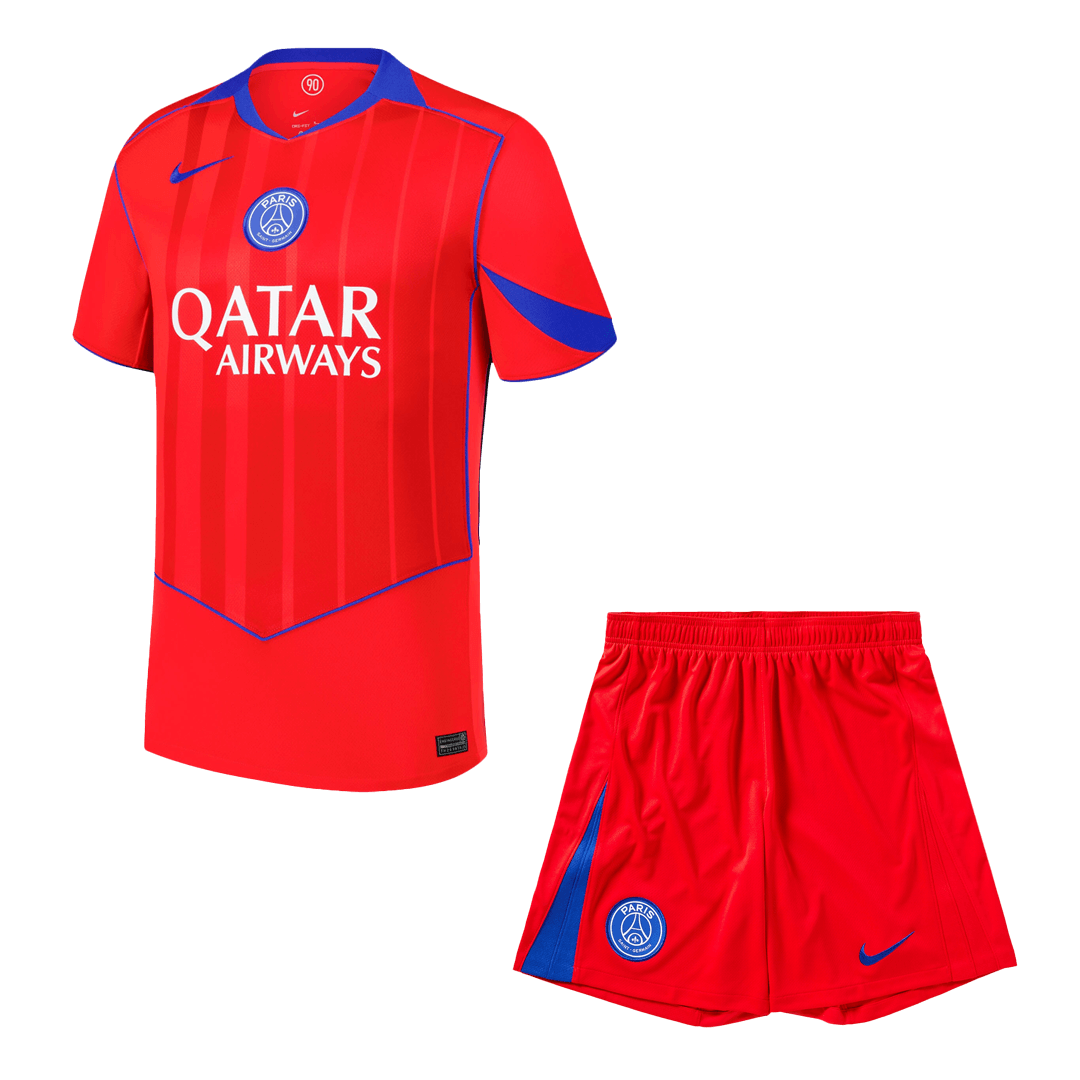 Men's PSG 2025/26 Third Away Soccer Jersey Kit