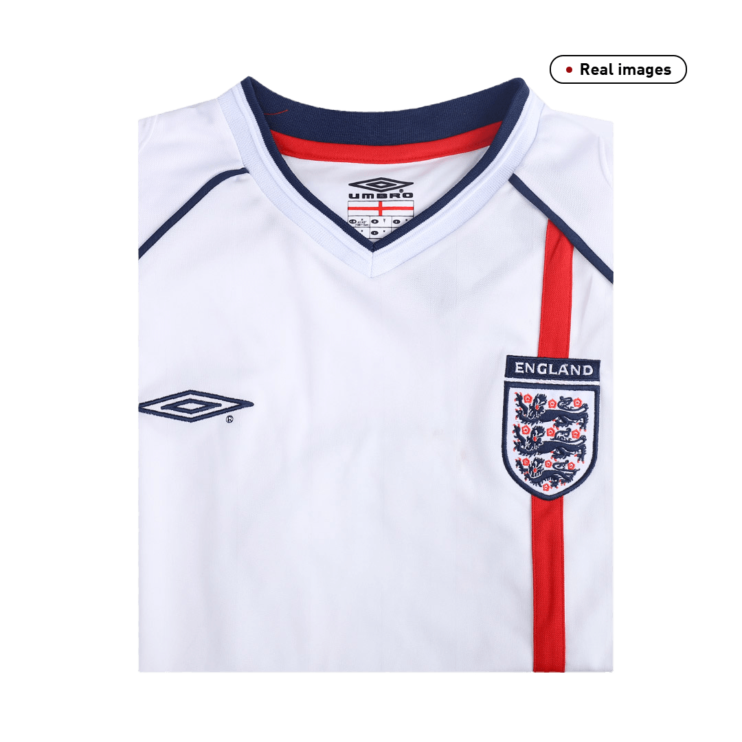Retro Men's England 2002 Home Soccer Jersey