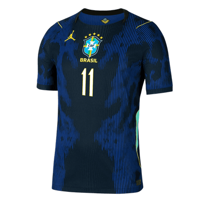 RAPHINHA #11 Men's Brazil World Cup 2026 Player Version Away Soccer Jersey - Slim Fit