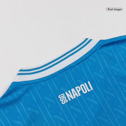 Kid's Napoli 2025/26 Home Soccer Jersey Full Kit