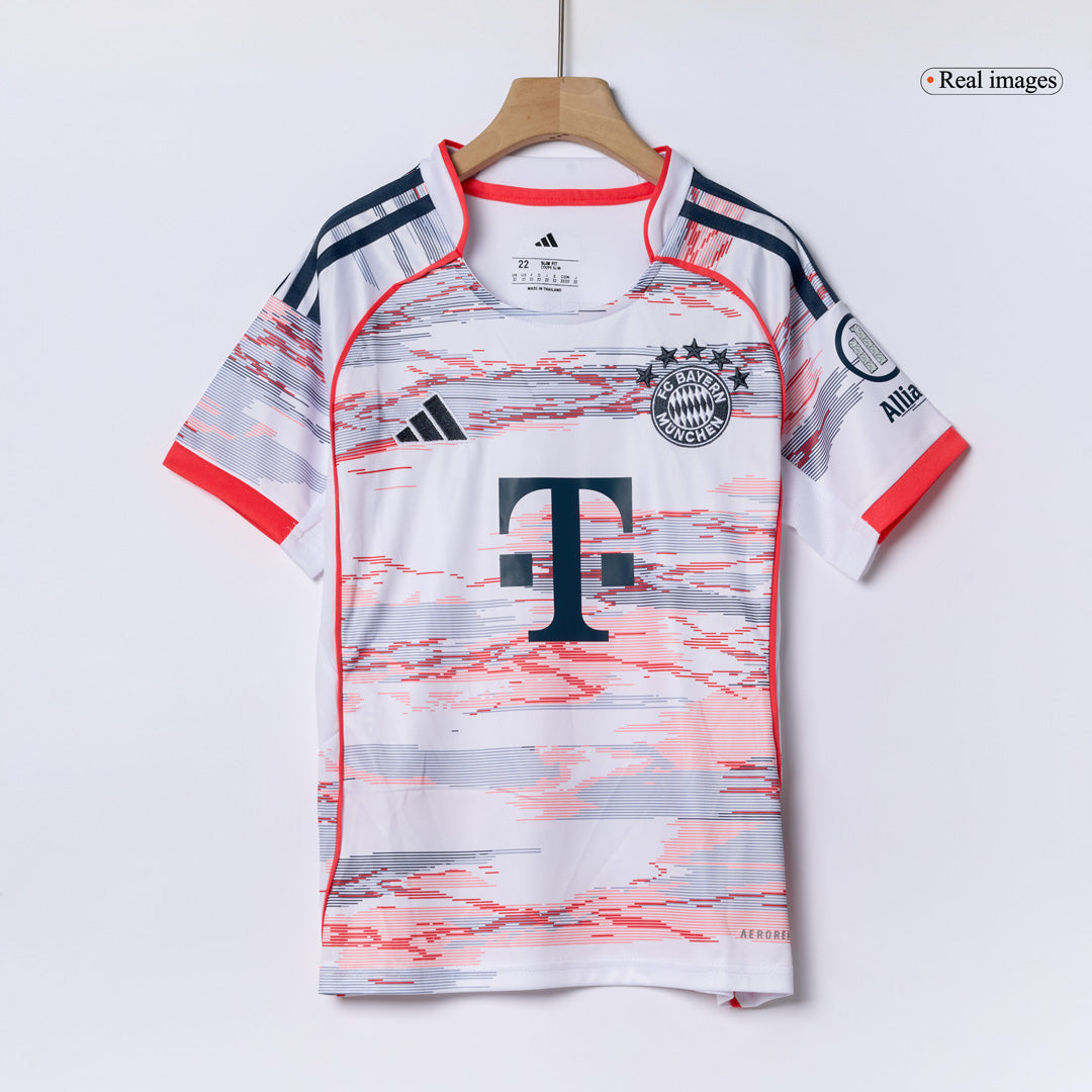 Kid's Bayern Munich 2025/26 Away Soccer Jersey Full Kit
