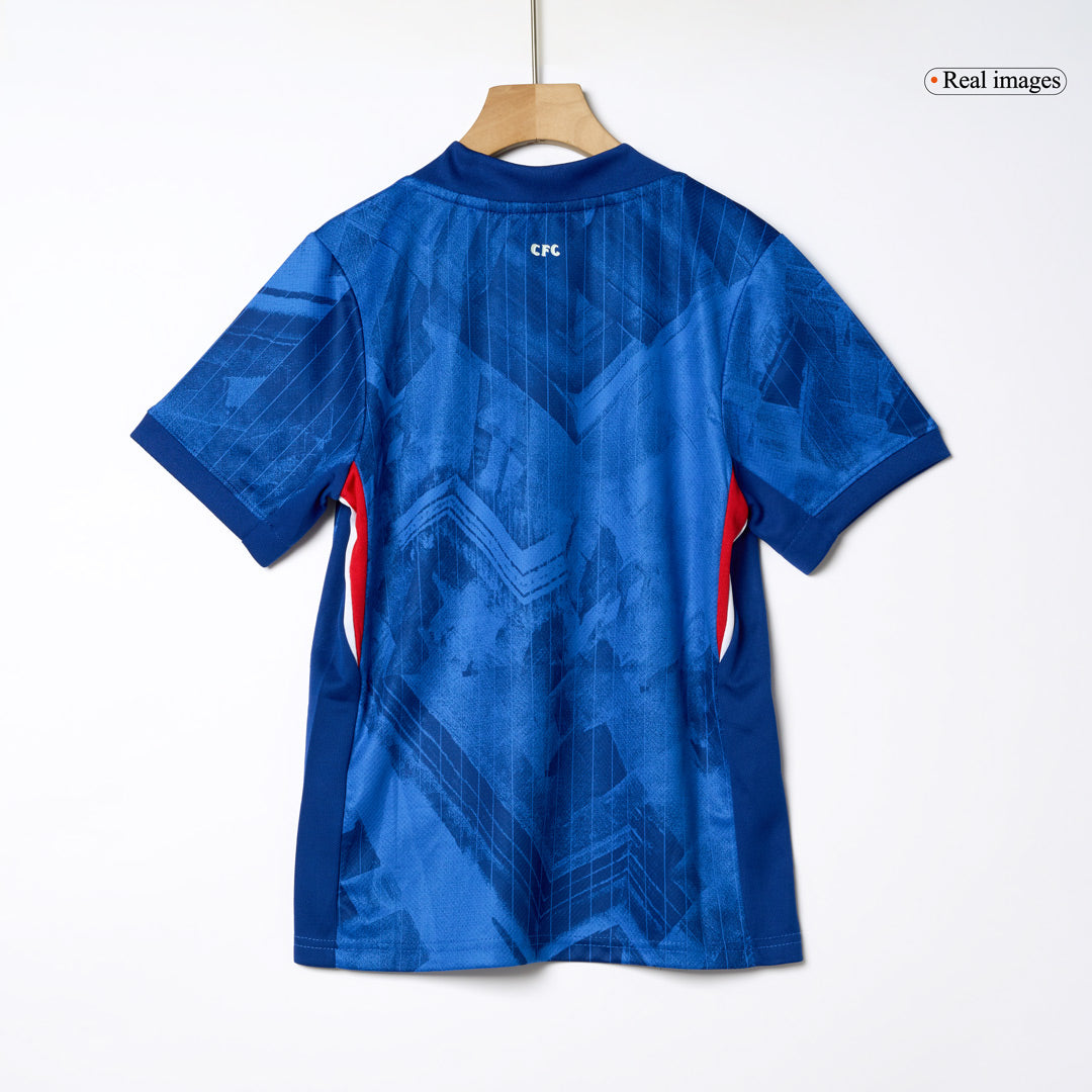 Kid's Chelsea 2025/26 Home Soccer Jersey Full Kit