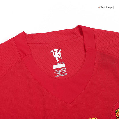Retro SCHOLES #18 Men's Manchester United UCL Final 2007/08 Home Soccer Jersey