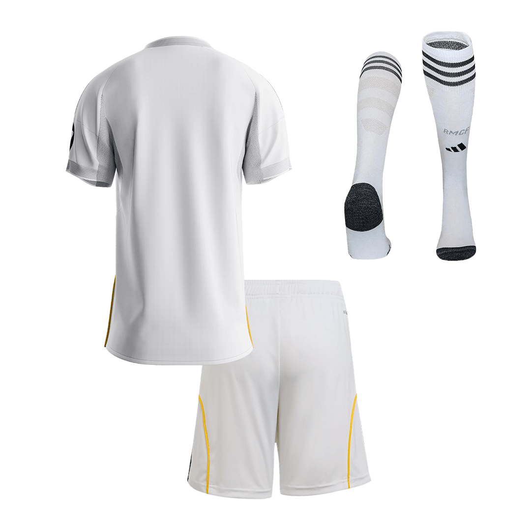 Kid's Real Madrid 2025/26 Home Soccer Jersey Full Kit [PREMIUM]