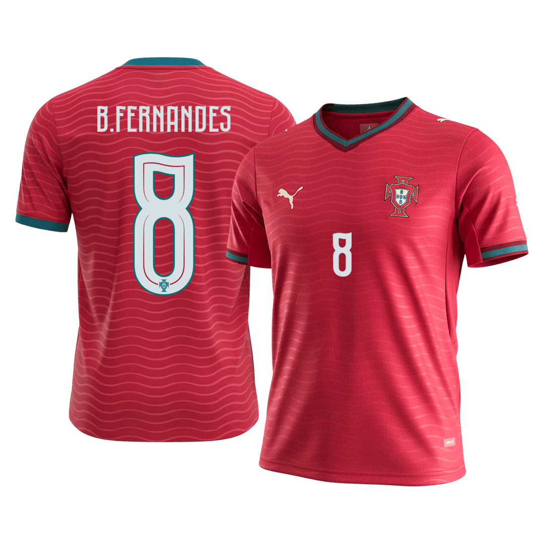 B.FERNANDES #8 Men's Portugal World Cup 2026 Home Soccer Jersey