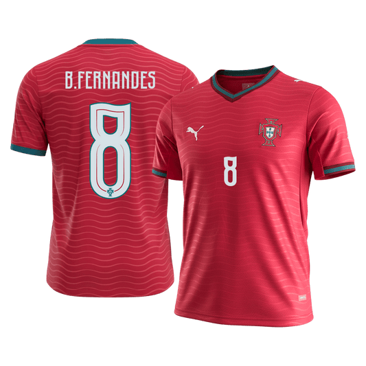 B.FERNANDES #8 Men's Portugal World Cup 2026 Home Soccer Jersey