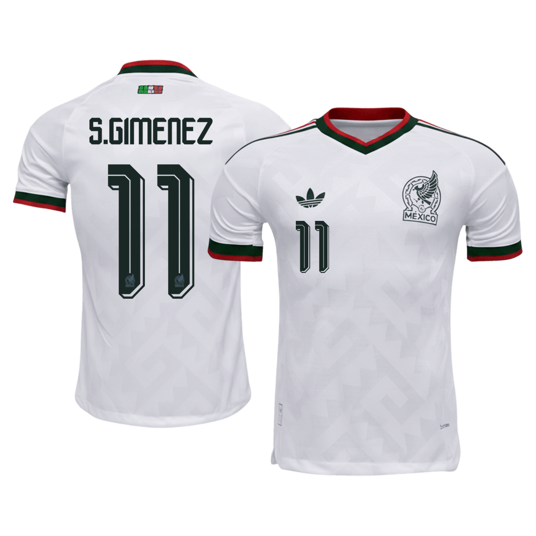 S.GIMENEZ #11 Men's Mexico World Cup 2026 Player Version Away Soccer Jersey - Slim Fit