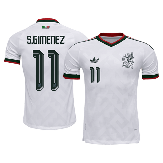 S.GIMENEZ #11 Men's Mexico World Cup 2026 Player Version Away Soccer Jersey - Slim Fit
