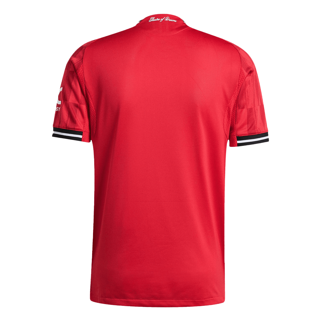Men's Manchester United 2025/26 Player Version Home Soccer Jersey - Slim Fit