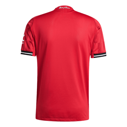 Men's Manchester United 2025/26 Player Version Home Soccer Jersey - Slim Fit