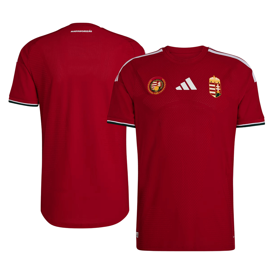 Men's Hungría World Cup 2026 Player Version Home Soccer Jersey - Slim Fit