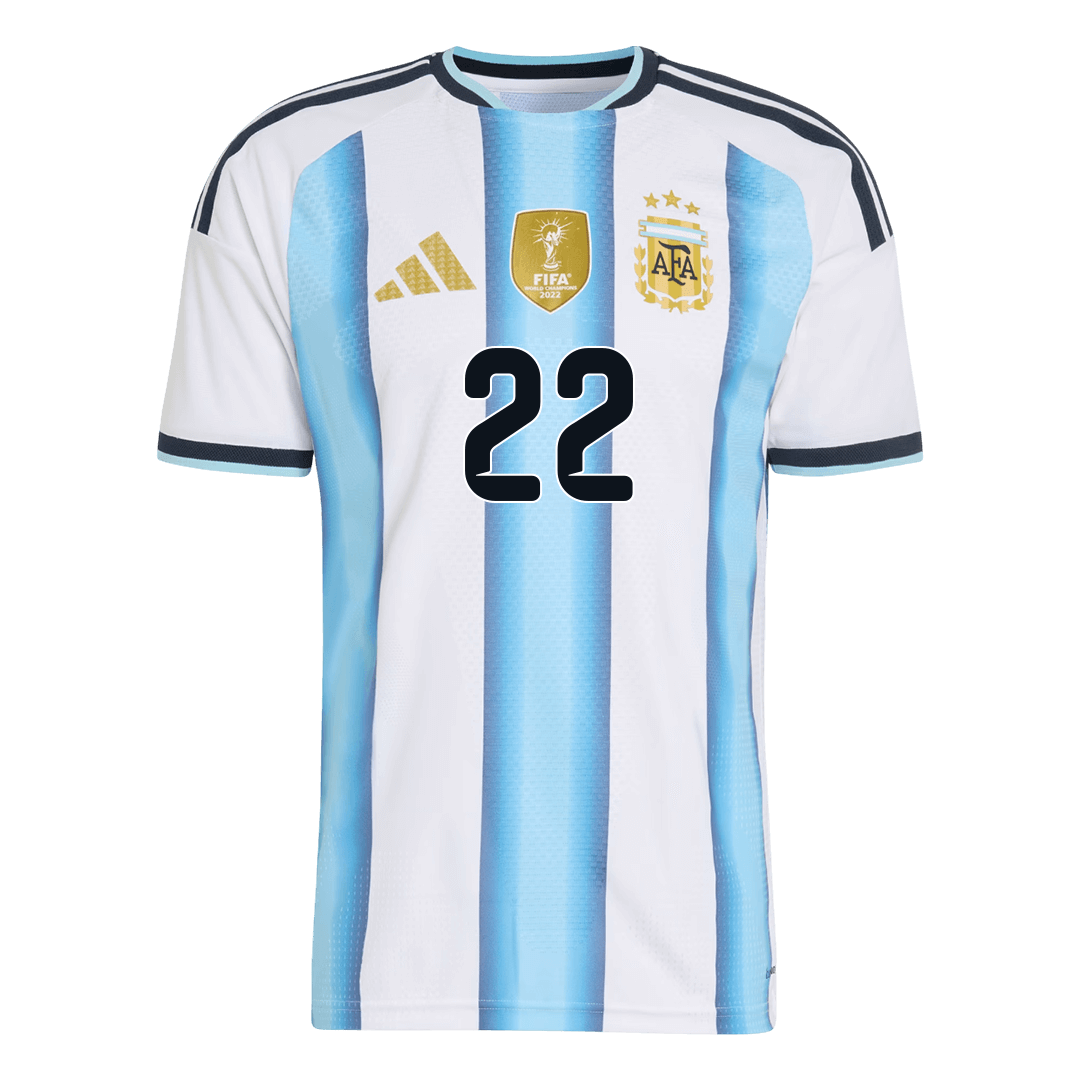 L.MARTÍNEZ #22 Men's Argentina World Cup 2026 Player Version Home Soccer Jersey - Slim Fit