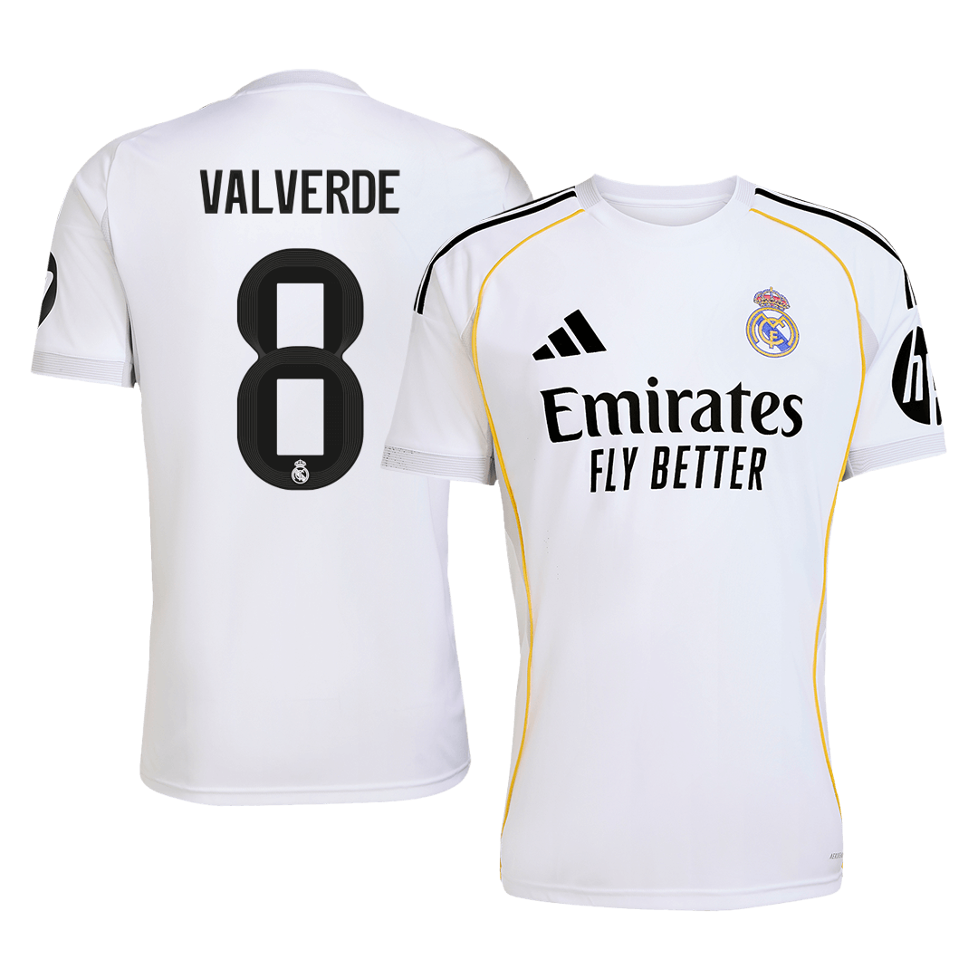 VALVERDE #8 Men's Real Madrid 2025/26 Home Soccer Jersey [PREMIUM]