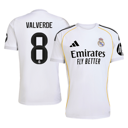 VALVERDE #8 Men's Real Madrid 2025/26 Home Soccer Jersey [PREMIUM]