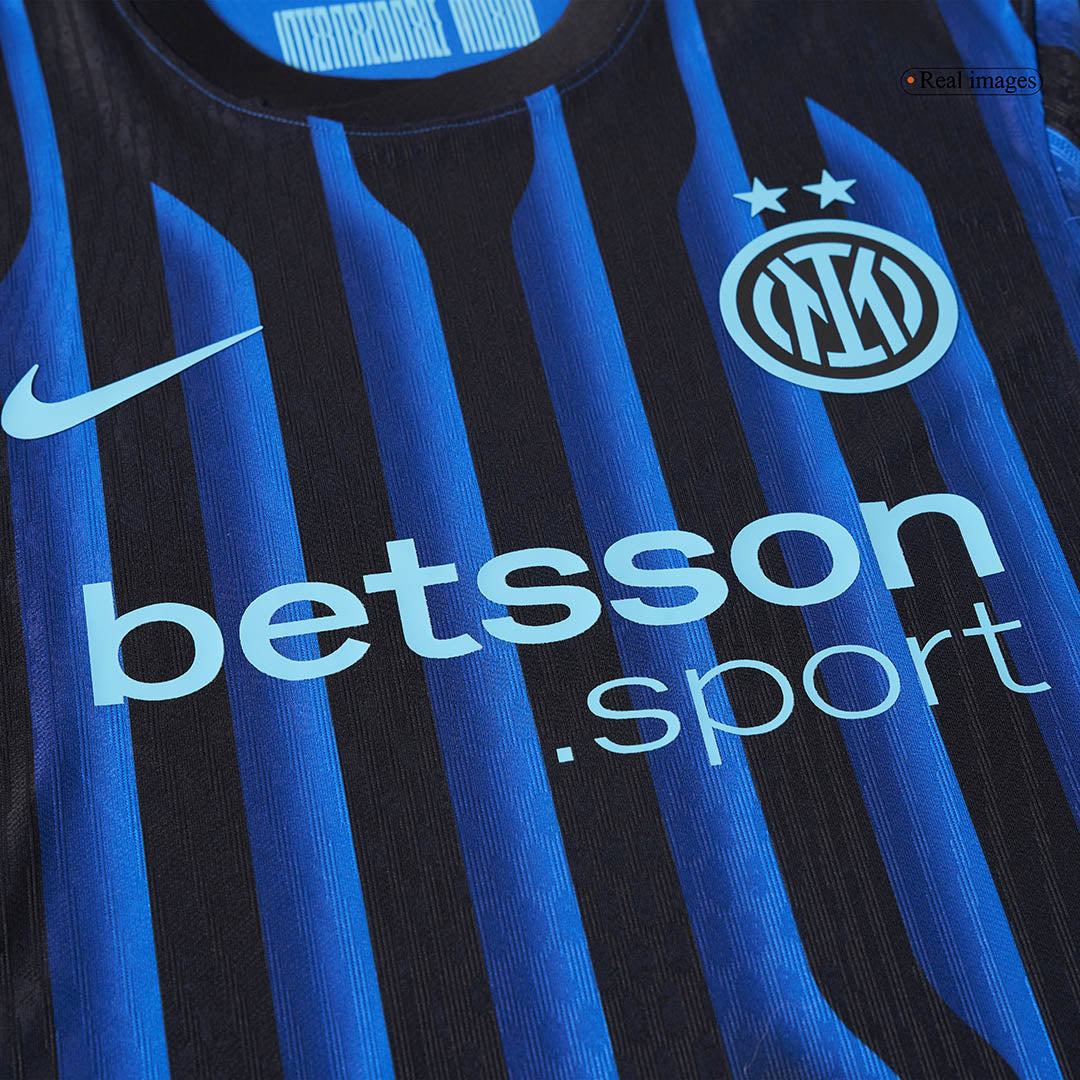 LAUTARO #10 Men's Inter Milan 2025/26 Player Version Home Soccer Jersey - Slim Fit