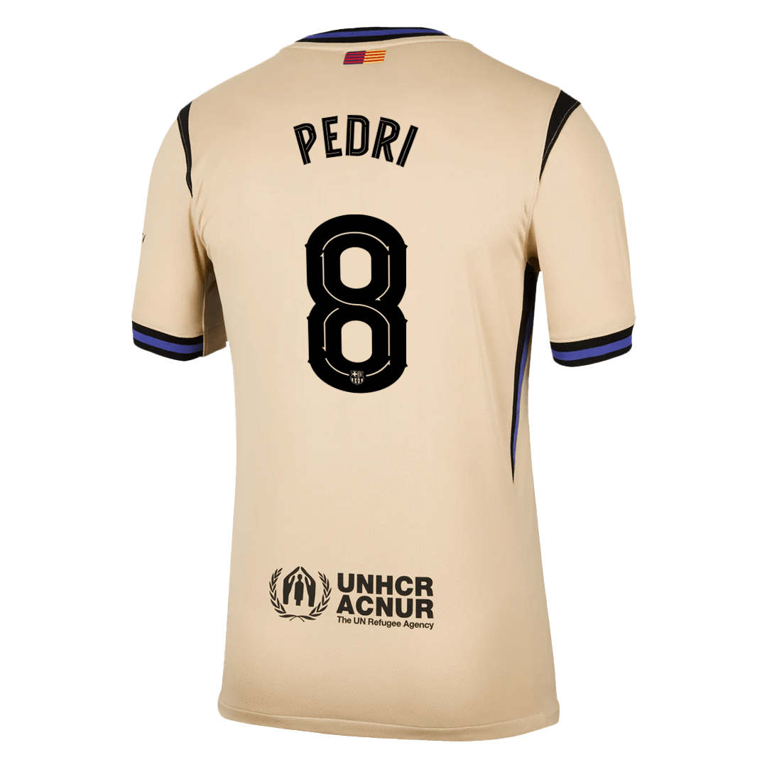 PEDRI #8 Men's Barcelona UCL 2025/26 Away Soccer Jersey