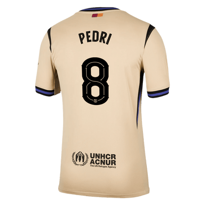 PEDRI #8 Men's Barcelona UCL 2025/26 Away Soccer Jersey