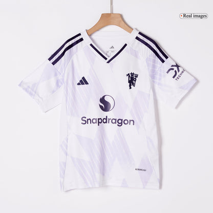 Kid's Manchester United 2025/26 Away Soccer Jersey Kit