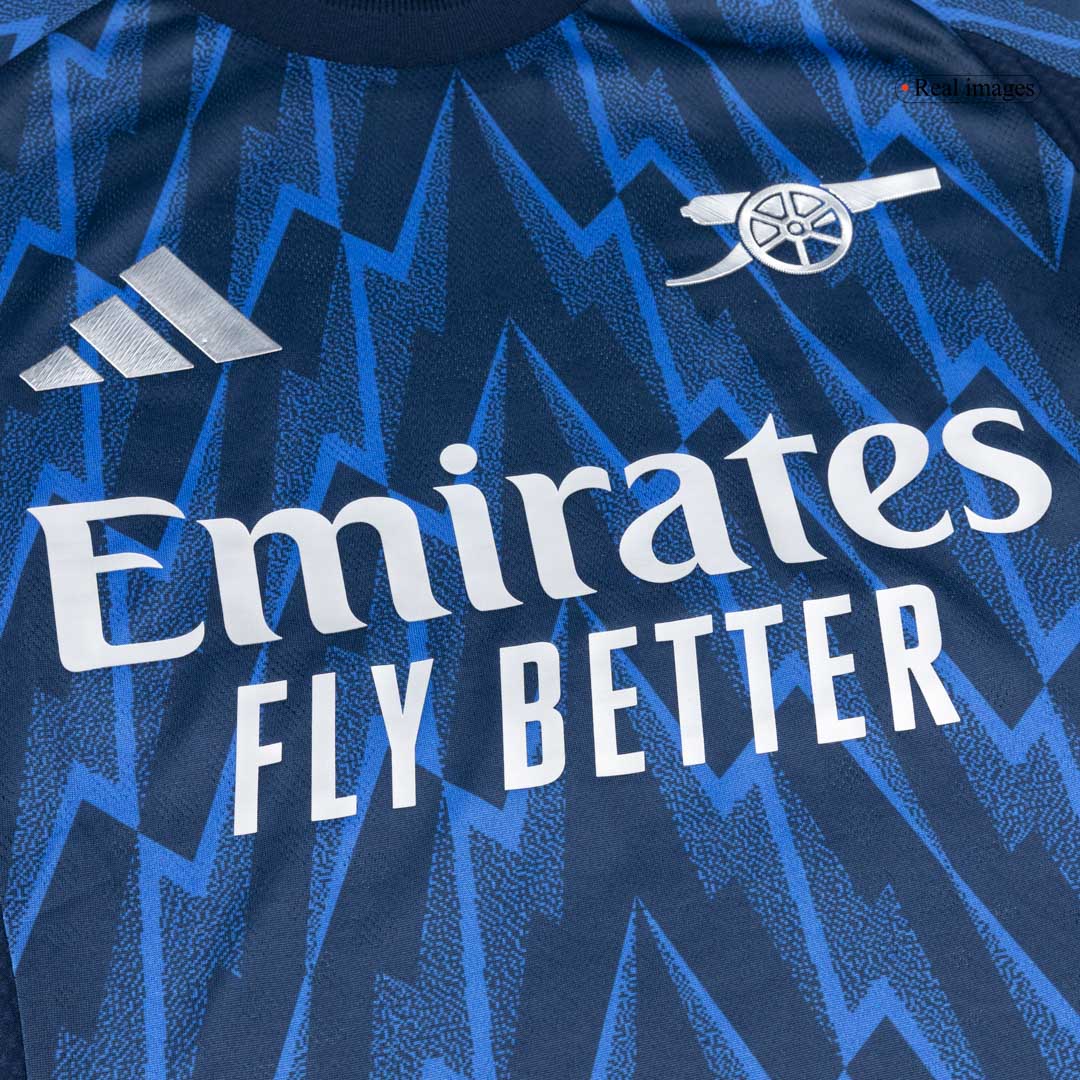 SAKA #7 Men's Arsenal 2025/26 Player Version Away Soccer Jersey - Slim Fit