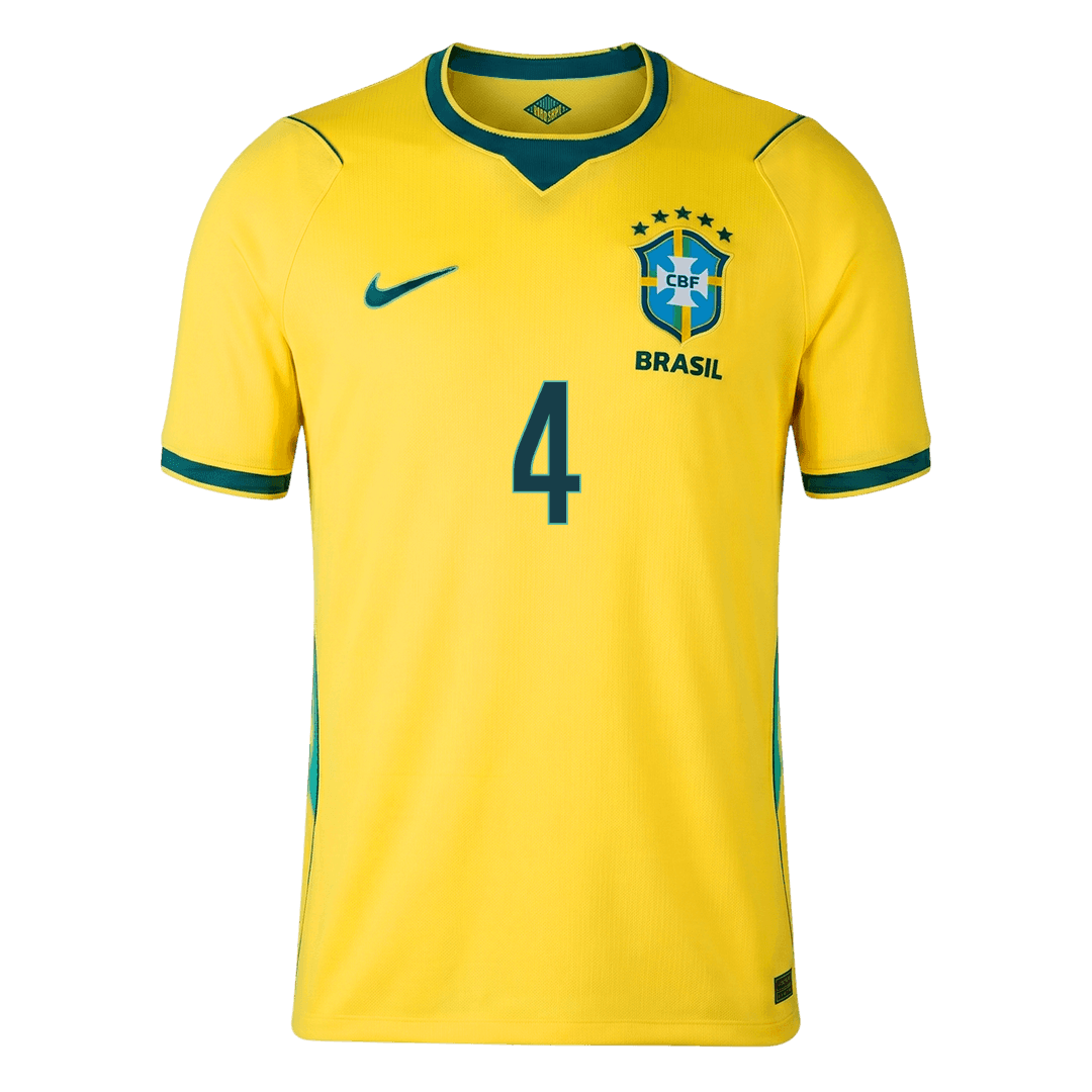 MARQUINHOS #4 Men's Brazil World Cup 2026 Home Soccer Jersey [PREMIUM]