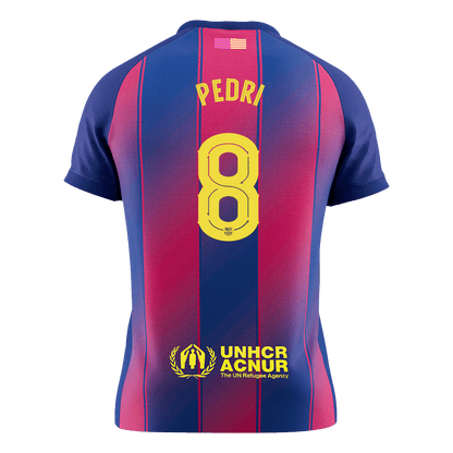 PEDRI #8 Men's Barcelona UCL 2025/26 Home Soccer Jersey [PREMIUM]