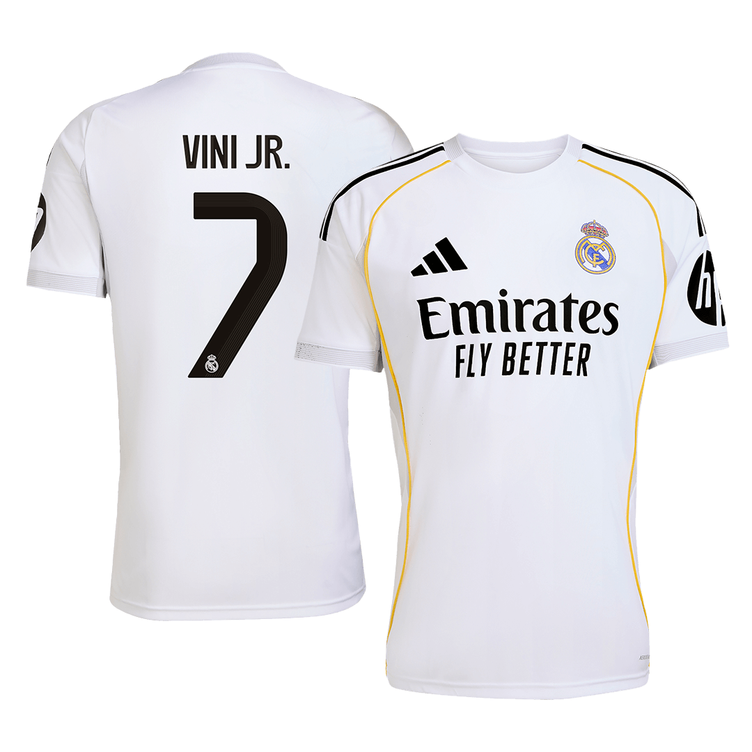 VINI JR. #7 Men's Real Madrid 2025/26 Home Soccer Jersey [PREMIUM]