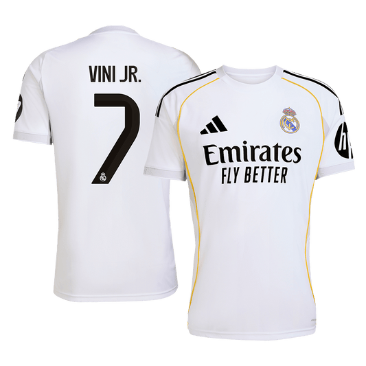 VINI JR. #7 Men's Real Madrid 2025/26 Home Soccer Jersey [PREMIUM]