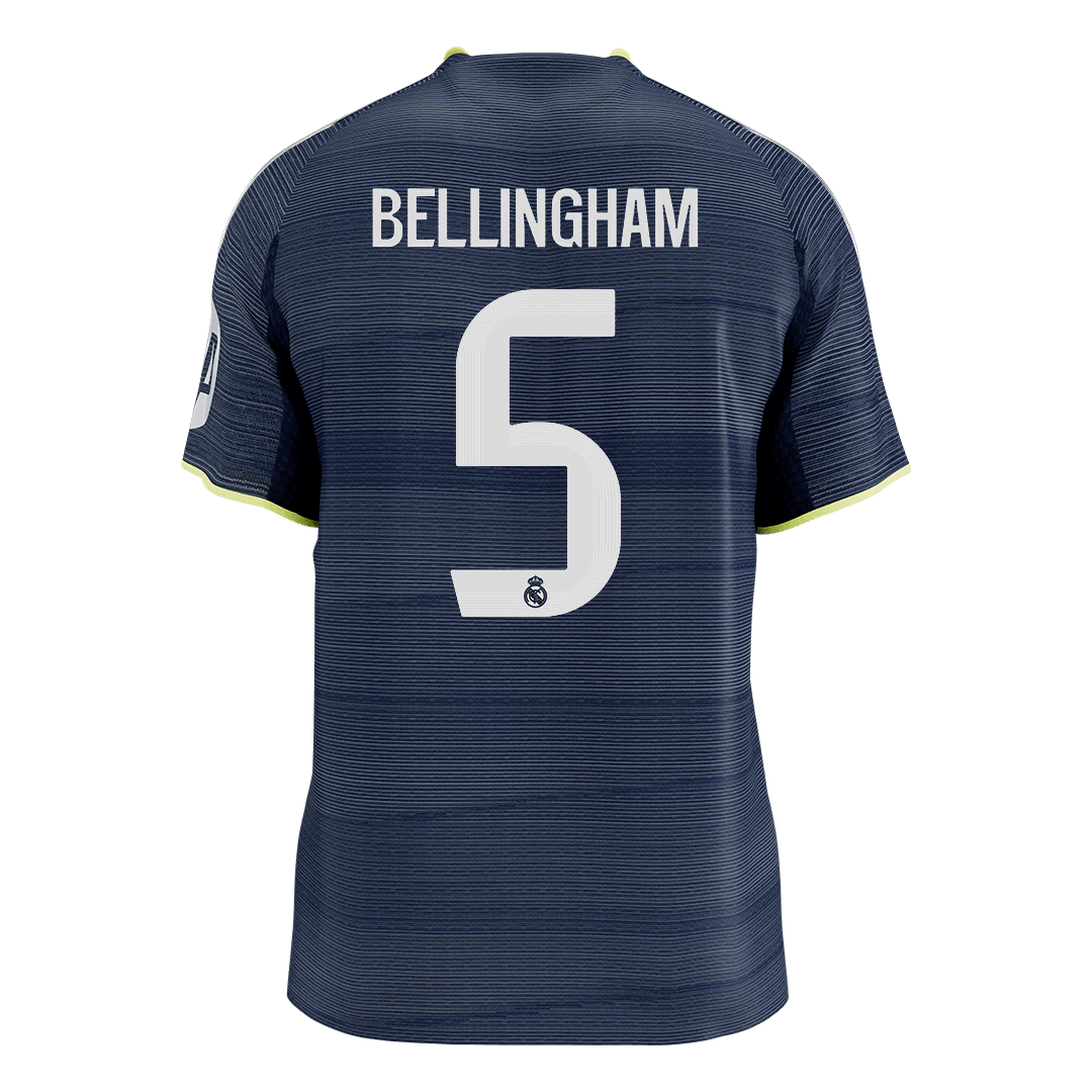 BELLINGHAM #5 Men's Real Madrid 2025/26 Player Version Away Soccer Jersey - Slim Fit [PREMIUM]