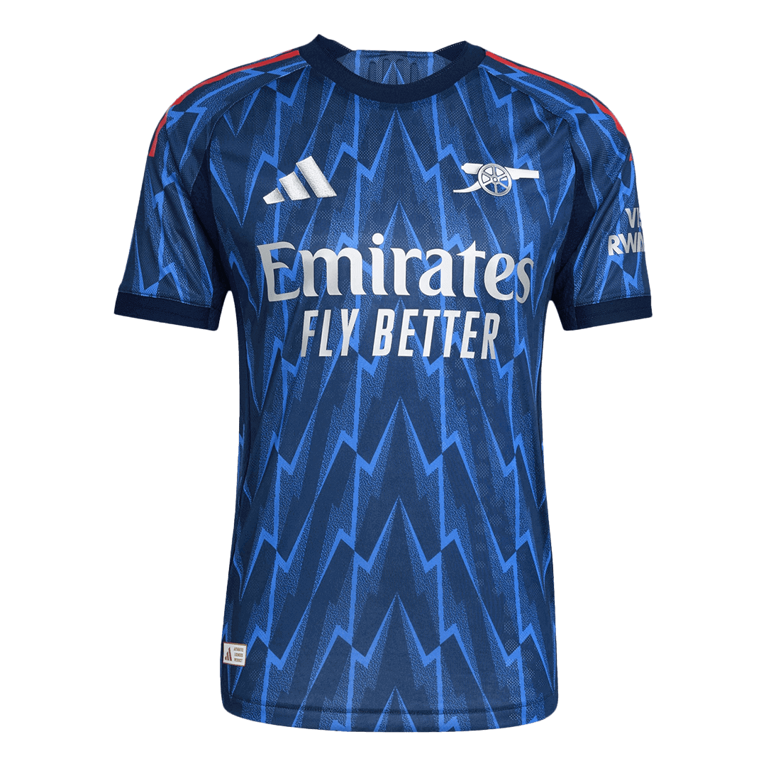 SAKA #7 Men's Arsenal 2025/26 Player Version Away Soccer Jersey - Slim Fit