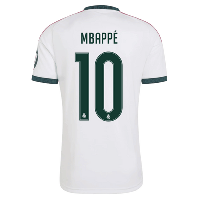 Real Madrid 2026/27 home jersey back with MBAPPÉ name and number 10