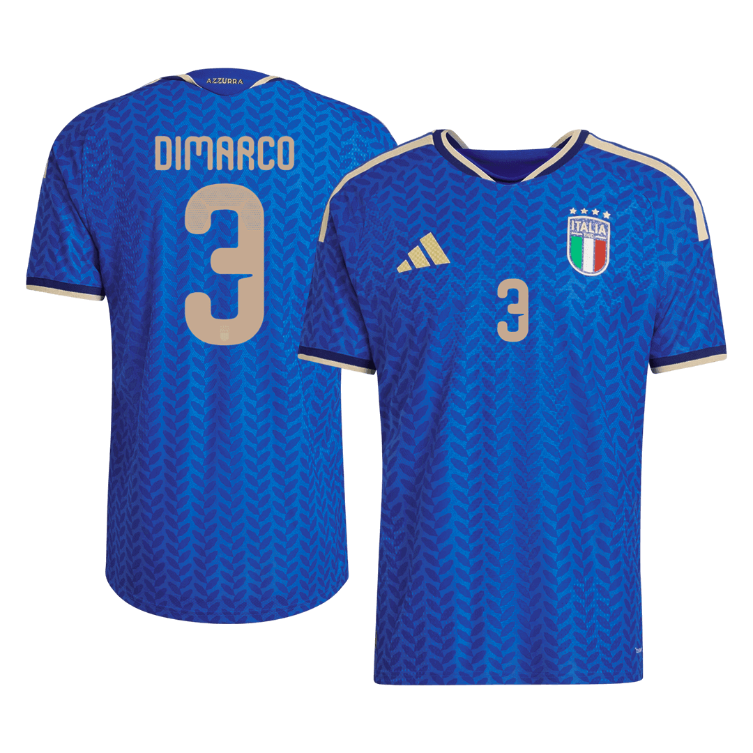 DIMARCO #3 Men's Italy World Cup 2026 Player Version Home Soccer Jersey - Slim Fit