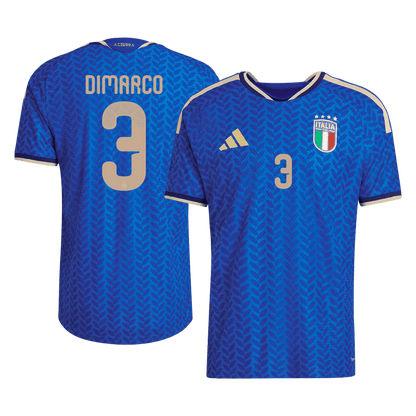 DIMARCO #3 Men's Italy World Cup 2026 Player Version Home Soccer Jersey - Slim Fit