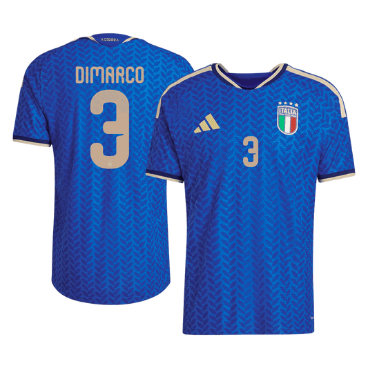DIMARCO #3 Men's Italy World Cup 2026 Player Version Home Soccer Jersey - Slim Fit
