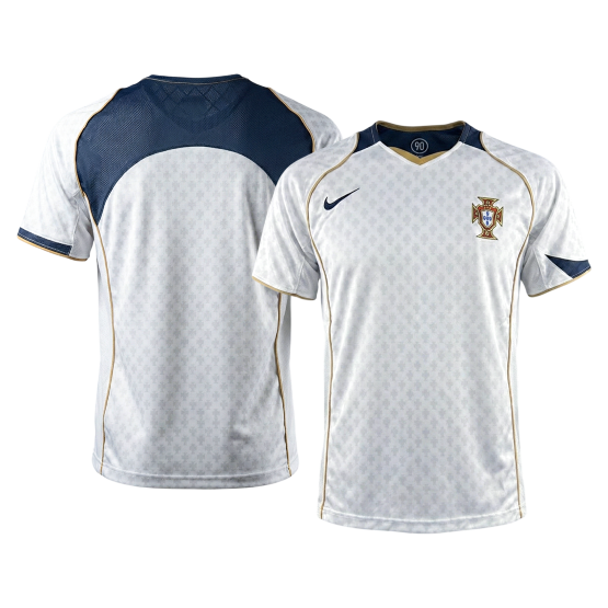 Retro Men's Portugal 2004 Away Soccer Jersey