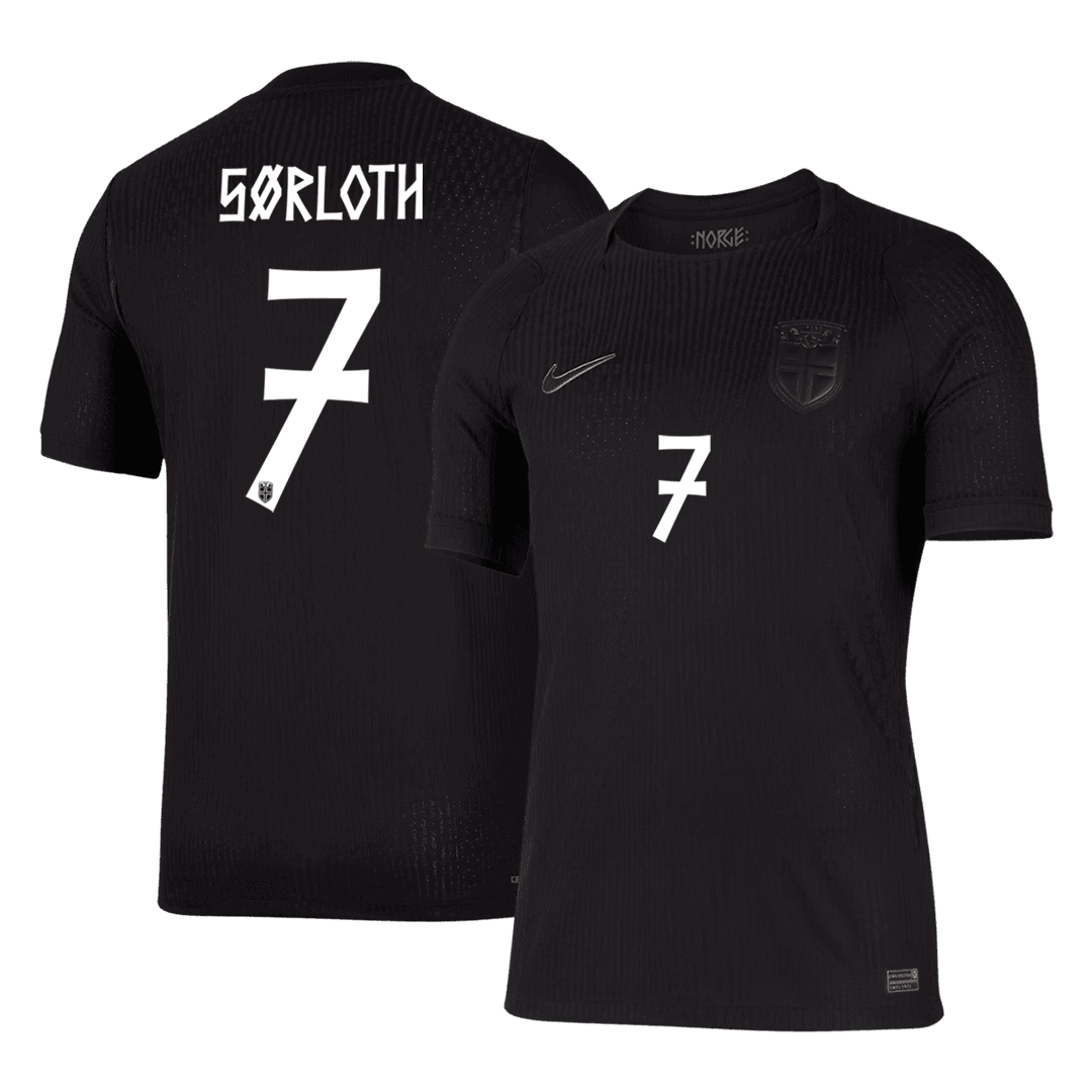 SØRLOTH #7 Men's Norway World Cup 2026 Player Version Away Soccer Jersey - Slim Fit