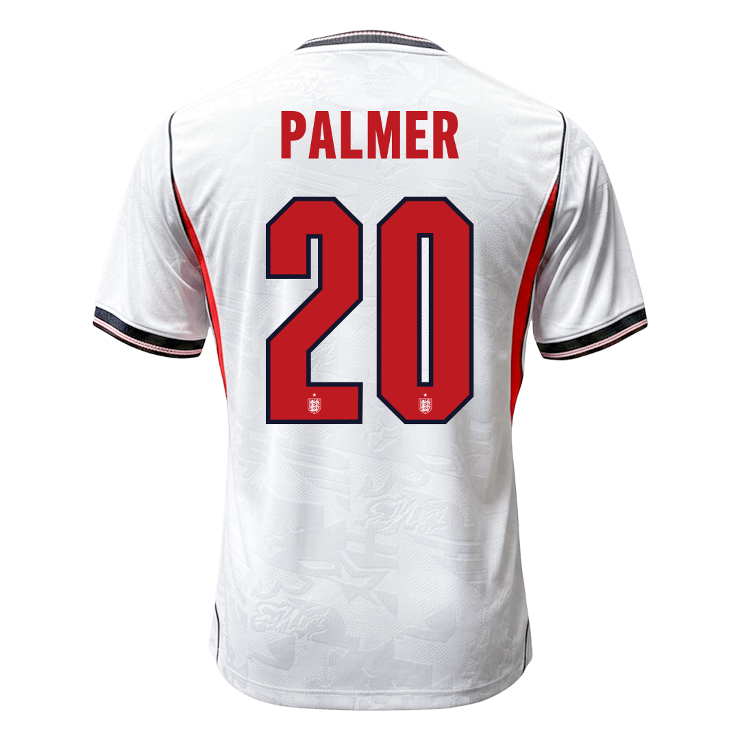 PALMER #20 Men's England World Cup 2026 Player Version Home Soccer Jersey - Slim Fit