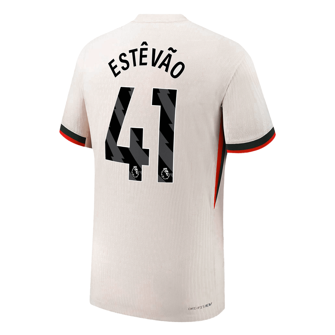 ESTÊVÃO #41 Men's Chelsea 2025/26 Player Version Away Soccer Jersey - Slim Fit