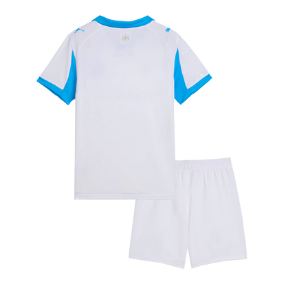 Kid's Marseille 2025/26 Home Soccer Jersey Kit