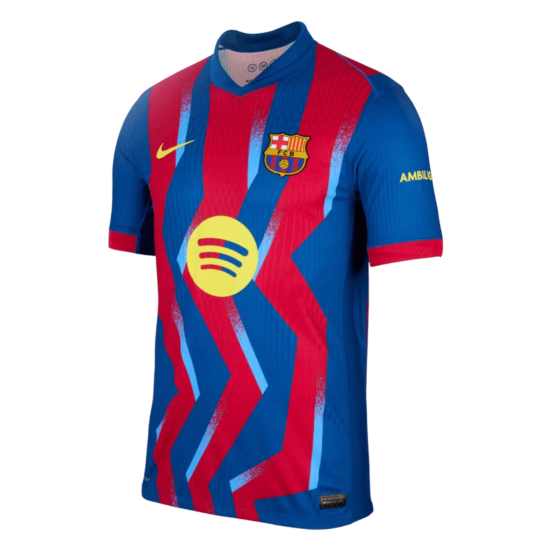Men's Barcelona 2025/26 Player Version Fourth Away Soccer Jersey - Slim Fit