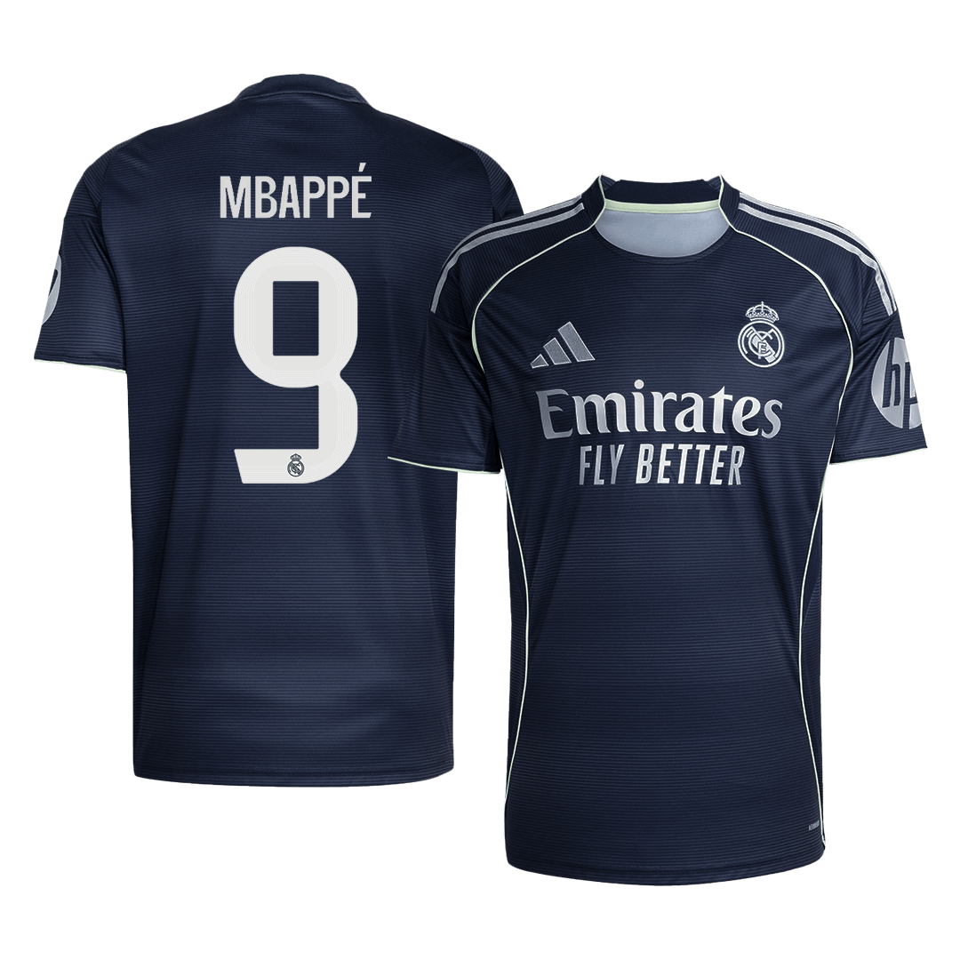 MBAPPÉ #9 Men's Real Madrid 2025/26 Away Soccer Jersey [PREMIUM]