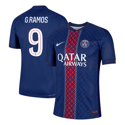 G.RAMOS #9 Men's PSG 2025/26 Player Version Home Soccer Jersey - Slim Fit