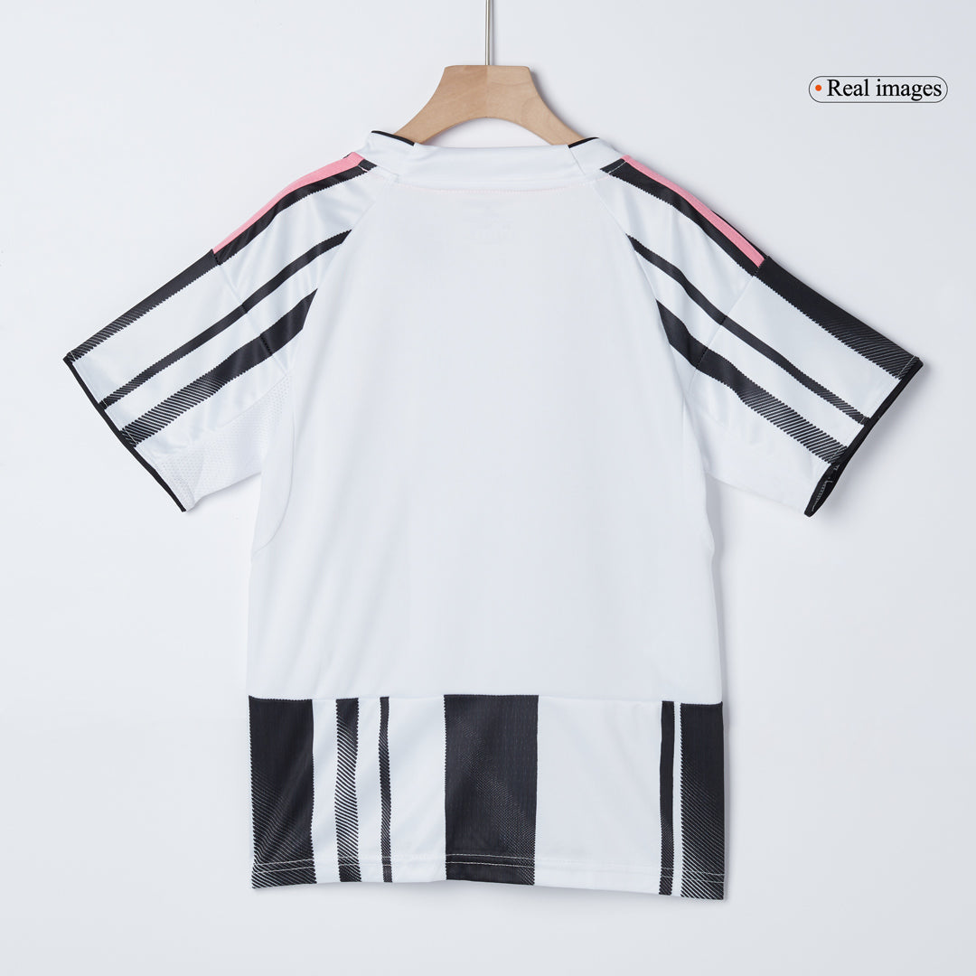 Kid's Juventus 2025/26 Home Soccer Jersey Full Kit
