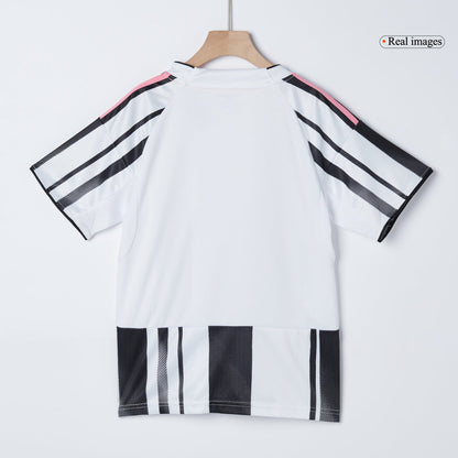 Kid's Juventus 2025/26 Home Soccer Jersey Full Kit