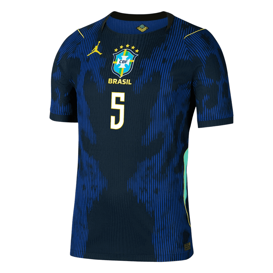 CASEMIRO #5 Men's Brazil World Cup 2026 Player Version Away Soccer Jersey - Slim Fit