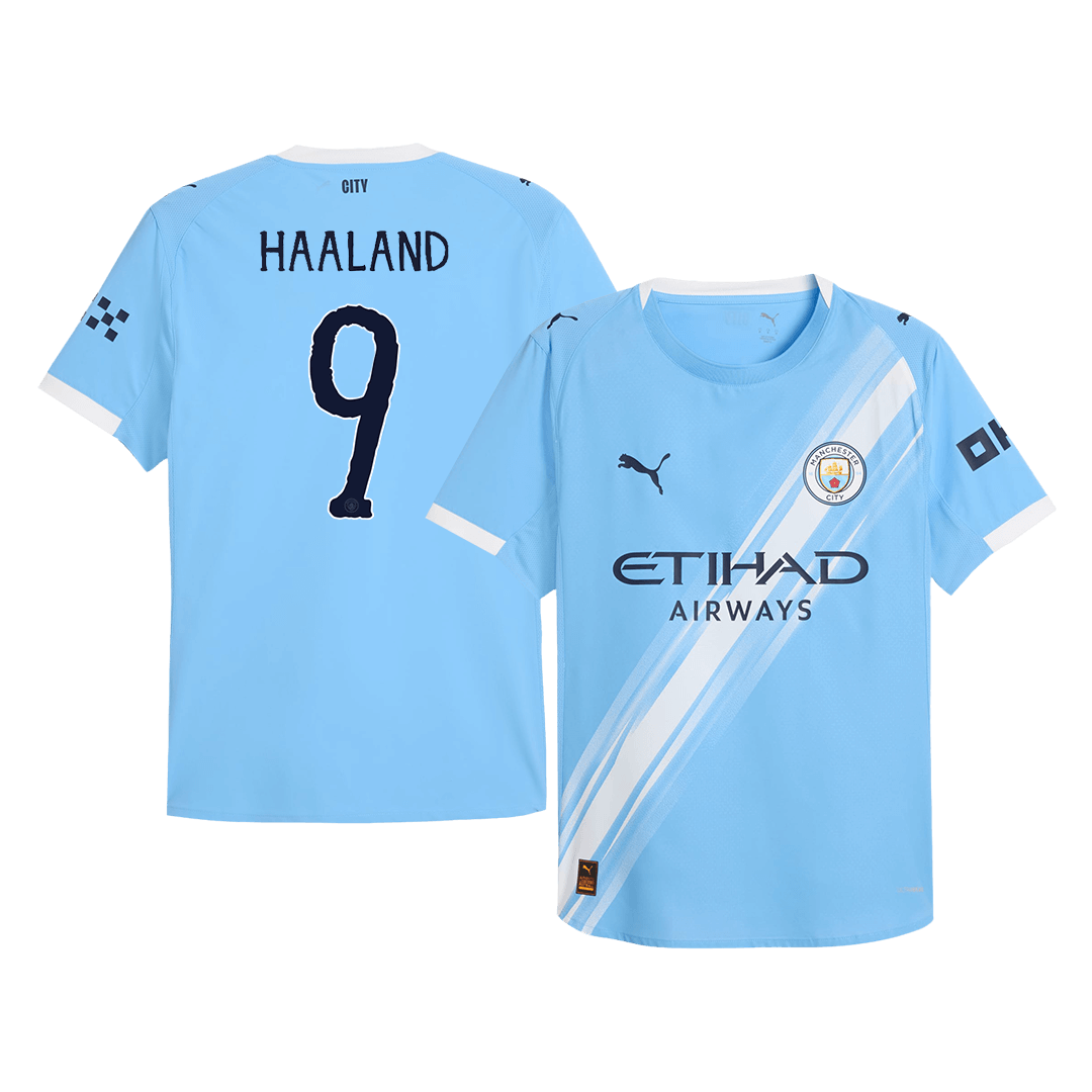 HAALAND #9 Men's Manchester City World Cup 2025/26 Player Version Home Soccer Jersey - Slim Fit