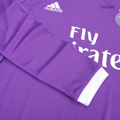 Retro RONALDO #7 Men's Real Madrid 2016/17 Away Long Sleeve Soccer Jersey