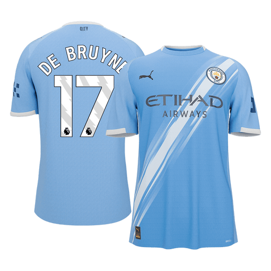 DE BRUYNE #17 Men's Manchester City 2025/26 Home Soccer Jersey [PREMIUM]