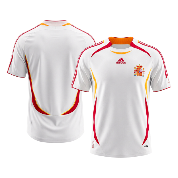 Retro Men's Spain 2006 Away Soccer Jersey